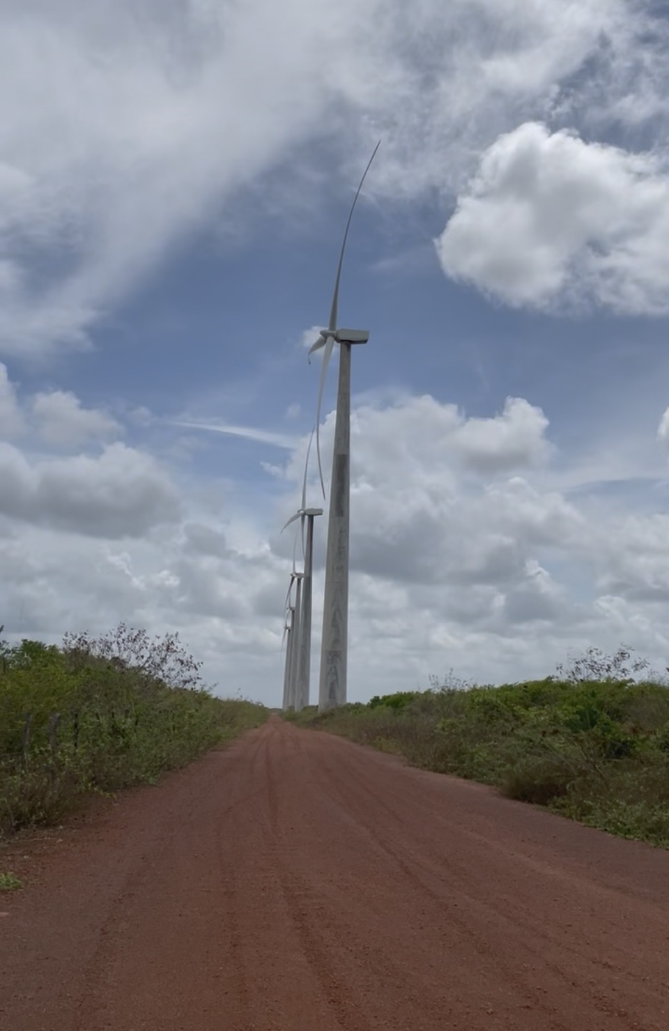 Parque eólico em operação